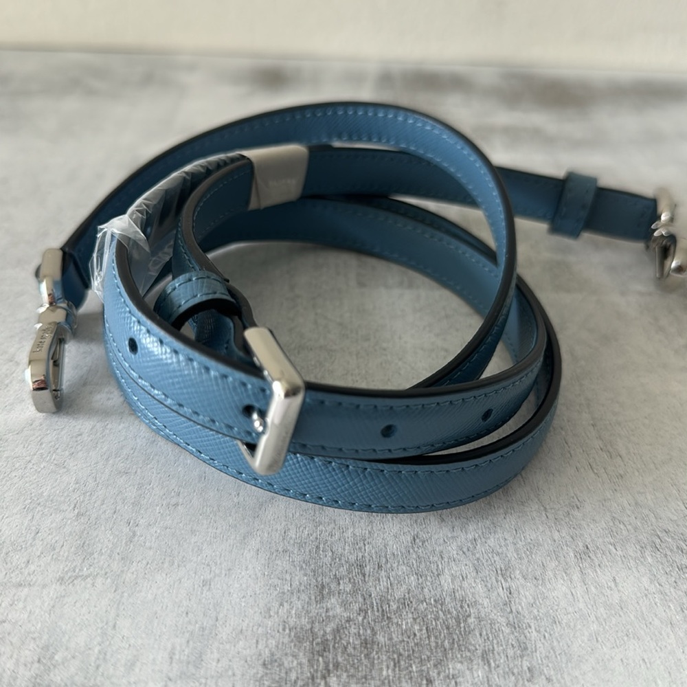 Kate Spade Clip On Blue Saffiano Leather Replacement Should Xbody Strap 57" long - Picture 4 of 8